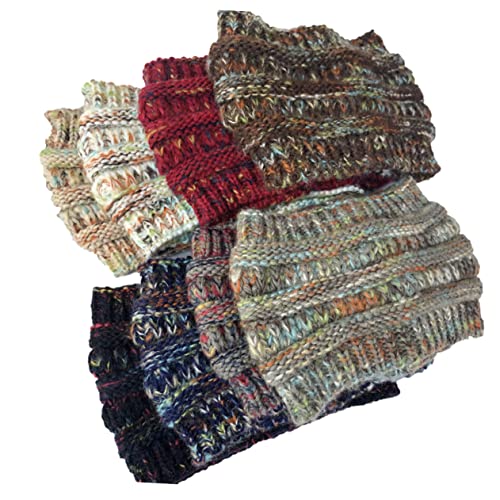 OATIPHO Haarband cap kappsage strickstirnband mützen strickfingerhut Trucker-Hut Haarhaube aus Seide zum Schlafen Sport-Stirnbänder aus Wolle Modehut Hut verdicken leere Kappe Dark Grey von OATIPHO