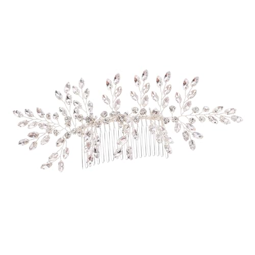 OATIPHO Haarkamm mit Funkelnden Strasssteinen Brautschmuck für Damen Handgefertigter Haarschmuck für Besondere Anlässe Eleganter Haarclip für Hochzeit Leicht und Komfortabel von OATIPHO