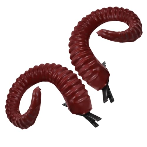 OATIPHO Haarnadeln Aus Schafshorn Für Halloween Dekorative Haarspangen Aus Schafshorn Kleine Haarspangen Als Haarschmuck Für Mädchen von OATIPHO