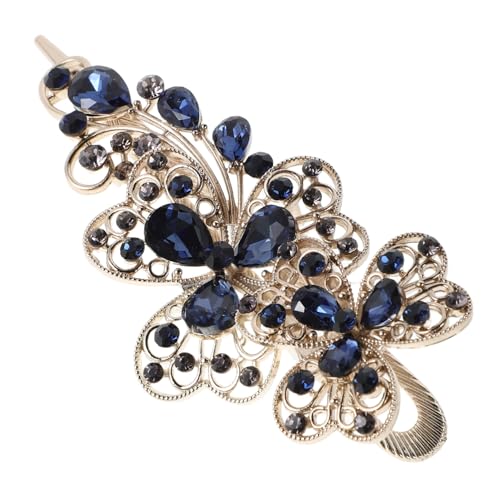 OATIPHO Vintage Blumen Haarnadel Mit Strass Für Damen Und Mädchen Haarspangen Für Hochzeit Und Party Metall Und Haarschmuck Einfach Zu Tragen von OATIPHO