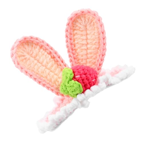 OATIPHO Neujahrsgeschenk Hasenohren Haarspange Wollstrick Mädchen Party Haarschmuck von OATIPHO