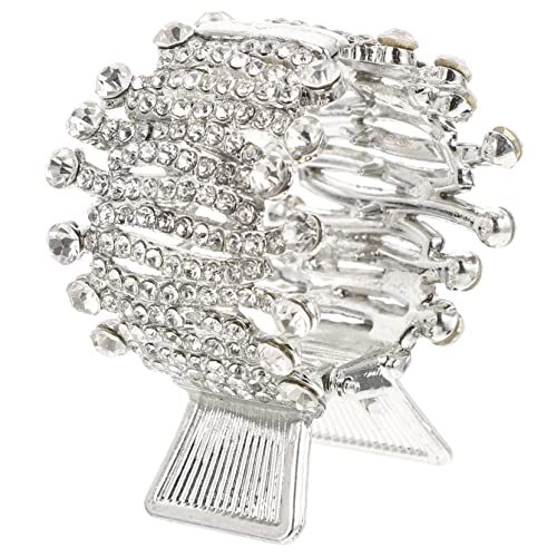OATIPHO Haarspange für Damen Kleine Haarklammer für Hohen Pferdeschwanz Eleganter Haarschmuck für Dünnes Haar Schneeflocken Design für Alltag Partys und Besondere Anlässe von OATIPHO