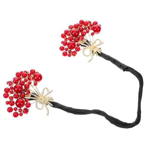 OATIPHO Haartablett Haarspange Mädchen Haarschmuck Haarschmuck Für Mädchen Haargabel Dornschließe Clip Für Haare Chignon Haarnadel Haarknoten Clip Haarknoten Zubehör Rote von OATIPHO