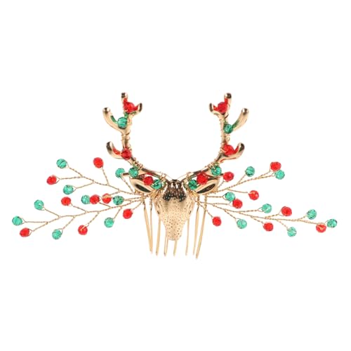 OATIPHO Haarzubehör Weihnachtsdekoration Trendy Weihnachtsdekoration Haaropper Damen Weihnachten Plüsch Weihnachtsthemen Haardekoration Frauen Haardekoration Haar Kamm Strass von OATIPHO