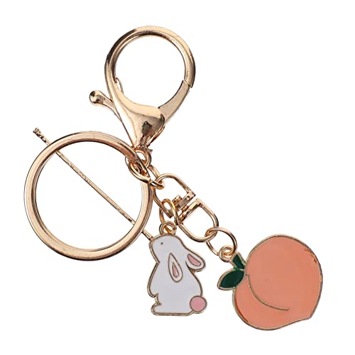 OATIPHO Hängender Schlüsselanhänger in Pfirsichform Schlüsselband Schlüsselhalter Für Tasche Und Taille von OATIPHO