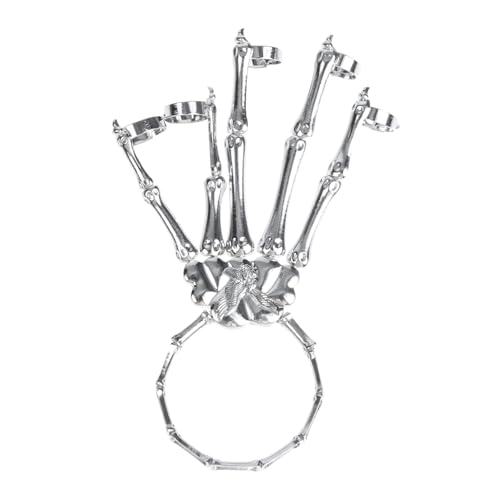 OATIPHO Halloween Armband Unisex Punk Skelett Handgelenk Kette Langlebiger Verstellbar mit Auffälligem Schädel und Klauen Design für Halloween Cosplay Party und Bühnenauftritte OATIPHO Halloween Armband Unisex Punk Skelett Handgelenk Kette Langlebiger Verstellbar mit Auffälligem Schädel und Klauen Design für Halloween Cosplay Party und Bühnenauftritte von OATIPHO