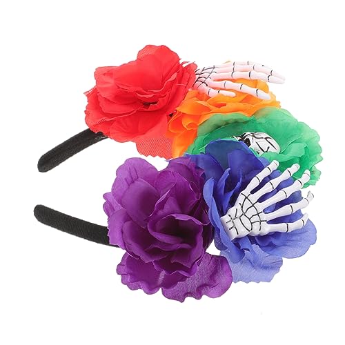 OATIPHO Halloween Stirnband Mit Totenkopf Design Stirnband Für Party Cosplay Mit Polyester Und Kunststoff Material Für Erwachsene von OATIPHO