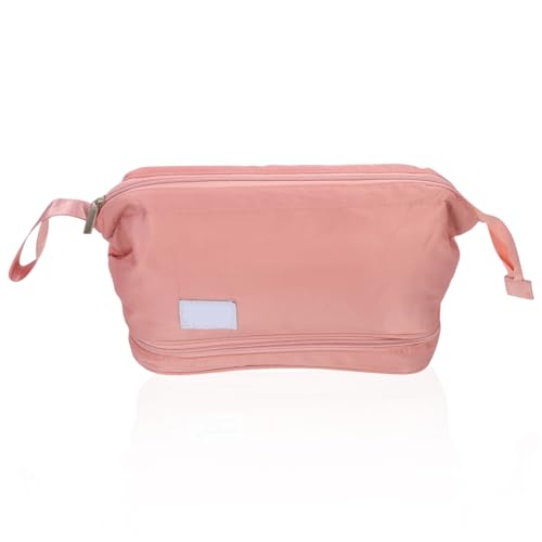 OATIPHO Handheld Kosmetiktasche Große Kapazität Tragbare Make Up Tasche für Reisen Schule Business und Alltag Multifunktionale Kosmetik Organizer Tasche Rosa von OATIPHO