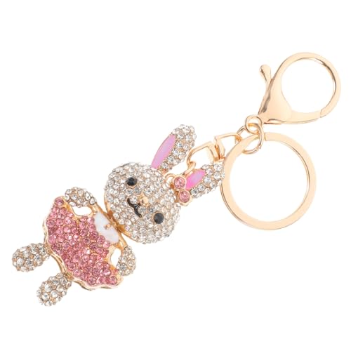 OATIPHO Metall Kaninchen Schlüsselanhänger Charm Anhänger Hängendes Ornament DIY Schlüsselanhänger-Dekoration Heimwerker Geschenkidee von OATIPHO