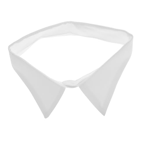 OATIPHO Herrenhemd Mit Fake-kragen Fake-kragen-männer Falsches Hemden Falscher Hemdkragen Abnehmbare Kragen Für Armbänder Binden Halskette Weiß Chiffon von OATIPHO