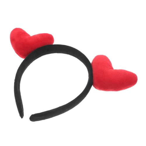 OATIPHO Herz Kopf Boppers Valentinstag Stirnband Rotes Herz Stirnbänder Frauen Elastisch Haarband Kopf Schmuck Tiara Haar Accessoires Mädchen von OATIPHO