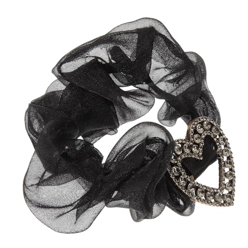 OATIPHO Herzförmige Haargummis mit Strass Elastische Haarbänder für Mädchen Vielseitig Einsetzbar als Haaraccessoire oder Modisches Armband für Schule Reisen Feste und Alltag von OATIPHO