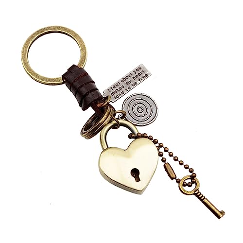OATIPHO Love Hearts Schlüsselanhänger Aus Kreativer Für Taschen Und Handys Perfektes Für Valentinstag Muttertag Und Besondere Anlässe Bronze von OATIPHO