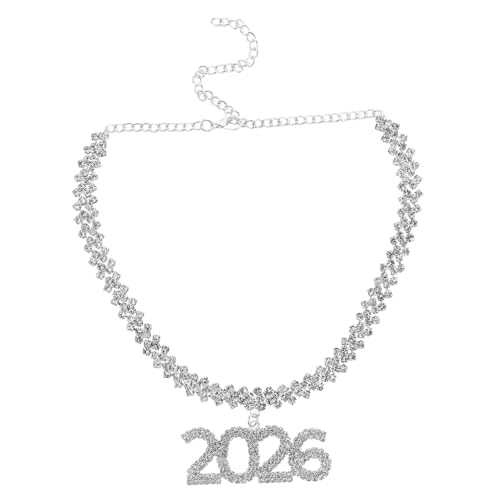 OATIPHO Strass- Mit Anhänger Nummer Verstellbare Kette Für Jungen Und Glitzernder Schmuck Für Partys Und Abschlussfeiern von OATIPHO