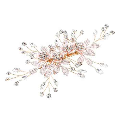 OATIPHO Hochwertiger Hochzeit Haarkamm mit Funkelnden Strasssteinen Eleganter Brautschmuck für Besondere Anlässe Wie Hochzeiten Abschlussball und Festliche Partys Design für von OATIPHO