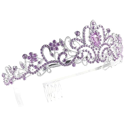 OATIPHO Hochzeitskrone aus Legierung für Braut Handgemachte Tiara zur Haardekoration für Besondere Anlässe Wie Hochzeit Abschlussball und Cosplay von OATIPHO