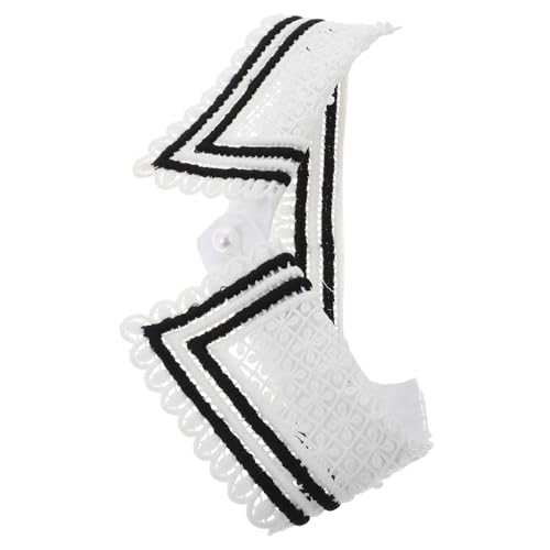 OATIPHO Hohler Patchworkkragen Abnehmbarer Gefälschter Kragen Entfernung Gefälschter Kragen Kragenhemd Damen Hemdkragen Gefälschte Hemd Falscher Kragen Dicky-kragen Polyester von OATIPHO