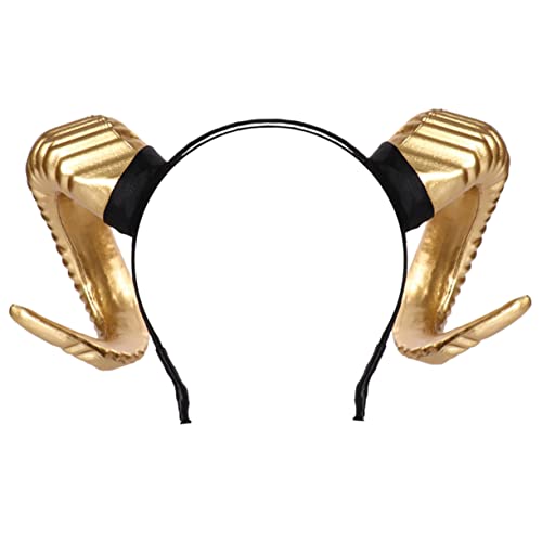 OATIPHO Horn Stirnband Kopfschmuck Männer Teufel Hörner Stirnband Halloween Haarschmuck Festival Teufel Hörner Haarband Schafhörner Stirnband Weihnachten Teufel Hörner Haarband Horn von OATIPHO