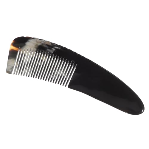 OATIPHO Naturhorn Kamm Massagekamm Aus Echtem Ochsenhorn Für Dickes Und Lockiges Haar Langlebig Und Schonend Für Kopfhaut Für Männer Und Groß von OATIPHO