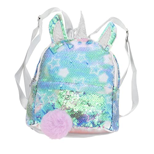 OATIPHO Einhorn Pailletten Rucksack Mädchen Tasche Vorschule Junge Mädchen Reisen Shopping von OATIPHO