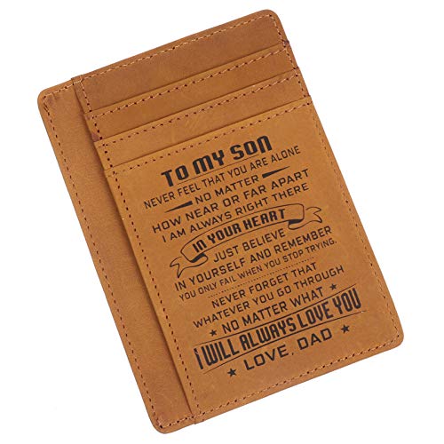 OATIPHO Pu Kartenhalter Aus Langlebigem Material RFID-sichere Kartenetui Für Verschiedene Karten Für Herren Und Damen Leicht Und Praktisch Hellbraun von OATIPHO