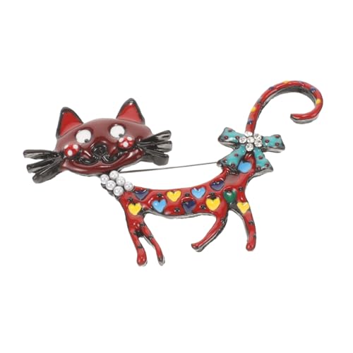 OATIPHO Katze Brosche Punk-Brosche aus Metall Kleidungsnadel schmuck personalisiert personalisierte schmuck Hose Brosche Katzennadeln und Broschen Karikatur schmücken Spanner Stift von OATIPHO