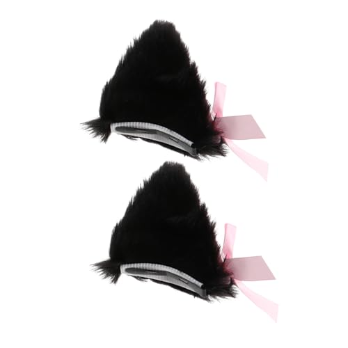 OATIPHO 1paar Katzenohren Haarspangen Mit Glöckchen Niedliche Cat Ear Haarnadeln Für Halloween Cosplay Und Kostümpartys Accessoires Für Damen von OATIPHO