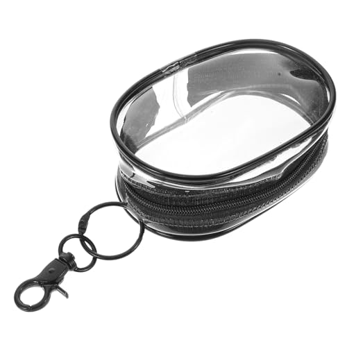 OATIPHO Klarer Schlüsselanhänger Geldbeutel Für Frauen Mini Reißverschluss Tasche Und Transparent Für Münzen Kabel Und Schmuck Tragbar Mit Praktischem Haken von OATIPHO