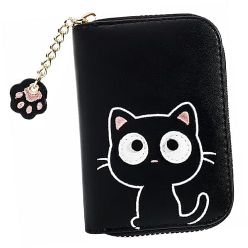 OATIPHO Klein Geldbörse Für Damen Kartenetui Mit Reißverschluss Praktische Münztasche Aus Langlebigem Pu-Material Für Unterwegs Kompakt Und Leicht von OATIPHO