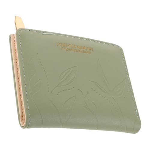 OATIPHO Kleine Damen Geldbörse mit Reißverschluss Münzfach Schlanker Zweifacher Kartenhalter Kompakt und Leicht Großer Stauraum Vintage Geldbeutel für Frauen Praktische Mini Brieftasche von OATIPHO