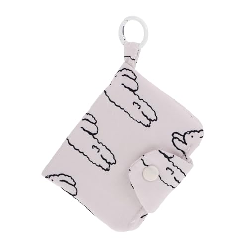 OATIPHO Kleine Damen Geldbörse mit Schlüsselanhänger Mehrlagig Münzfach Kartenetui Portemonnaie für Frauen Tragbar Leicht und Kompakt Ästhetische Brieftasche für Münzen Karten Ohrhörer von OATIPHO