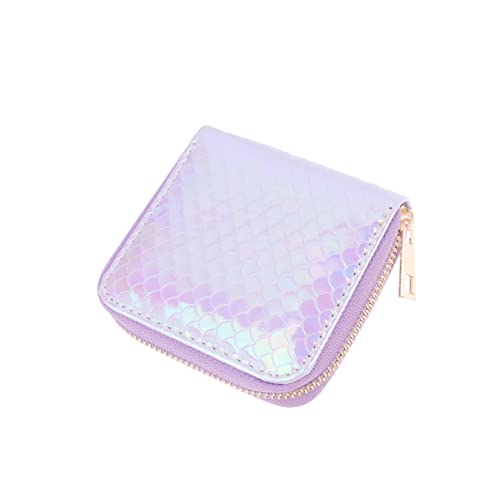 OATIPHO Meerjungfrau Muster Münzgeldbörse Pu Geldbörse Mit Reißverschluss Für Mädchen Frauen Kleine Geldbörse Aufbewahrungstasche Wechselgeldhalter von OATIPHO