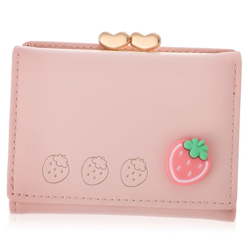 OATIPHO Kleiner Geldbeutel Damen Clutch Mit Druckknopfverschluss Fruchtmuster Münzbörse Für Frauen Für Karten Und Münzen von OATIPHO