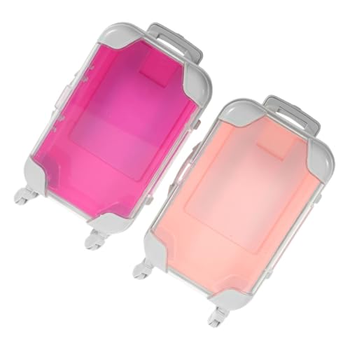 OATIPHO Kleiner Make Up Koffer für Damen Tragbare Kosmetiktasche aus Abs Reise Make Up Kasten mit Griff Organizer für Wimpern und Kosmetik Kleiner Koffer und Utensilien von OATIPHO