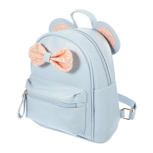 OATIPHO Kleiner Mini-Rucksack Pu Schleifen-Design Modischer Schulrucksack Für Mädchen Und Für Schule Und Alltägliche Nutzung von OATIPHO
