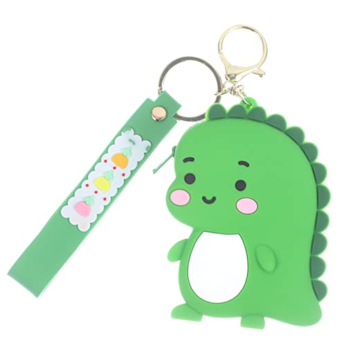 OATIPHO Tragbarer Kleiner Schlüsselanhänger in Dinosaurierform Silikon-Lanyard-Kette Schlüsselanhänger von OATIPHO