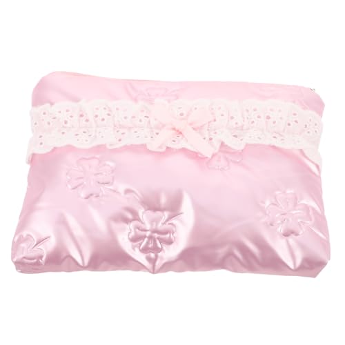 OATIPHO Kompakte Kosmetiktasche Niedliche Up Organizer mit Schleife Tragbare Toilettentasche für Lippenstift und Hautpflege für und Mädchen für Reisen und Alltag OATIPHO Kompakte Kosmetiktasche Niedliche Up Organizer mit Schleife Tragbare Toilettentasche für Lippenstift und Hautpflege für und Mädchen für Reisen und Alltag von OATIPHO
