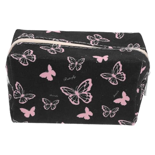 OATIPHO Kosmetiktasche Damen Schminktasche mit Schmetterlingsdesign Dekorative Kosmetiktasche für Robuste und Leichte Make Up Aufbewahrungstasche Zipperverschluss für Sicheren Transport von OATIPHO