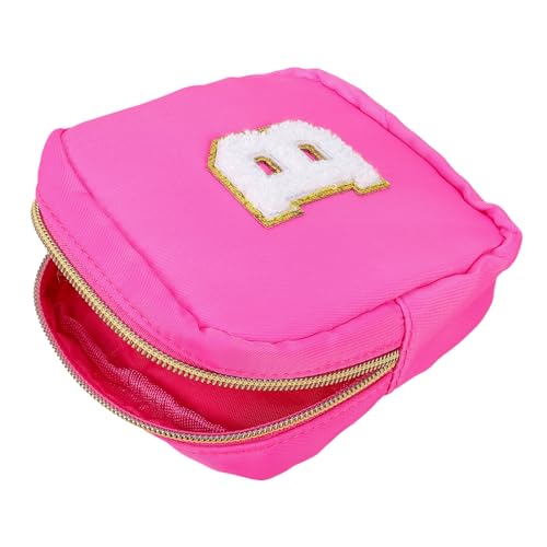 OATIPHO Kosmetiktasche Kulturbeutel Frauen für Machen Münze Toilettenbeutel Handtasche Schminktasche kleine Geldbörse Zeitraum Taschen Geldbeutel modische Münztasche Nylon Rosig von OATIPHO