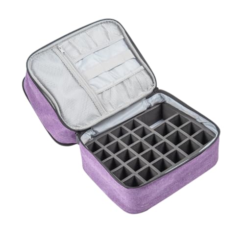 OATIPHO Kosmetiktasche für Nagellack Tragbarer Nagellack Organizer mit Doppeltem Große Kapazität für Reisen und Zuhause von OATIPHO
