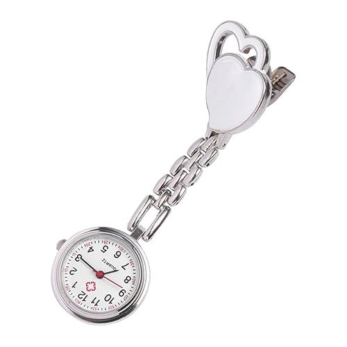 OATIPHO Krankenschwester Taschenuhr Stift Meter Zweite Monitor Gebäude Uhrenhalter Mechanische Taschenuhr Wasserdicht Männer Retro-taschenuhr Ultra Unisex Einziehbar Weiß von OATIPHO