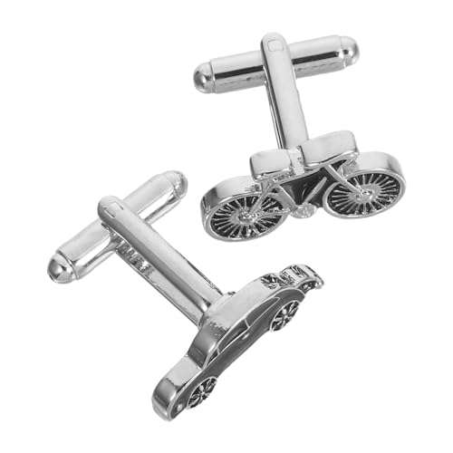 OATIPHO Kreative Manschettenknöpfe Auto und Fahrrad Design Legierte Herren Hemd Schmuck Tropfen Öl Veredelung Stilvolle Anzug Accessoires für Hochzeit Business und Besondere Anlässe von OATIPHO