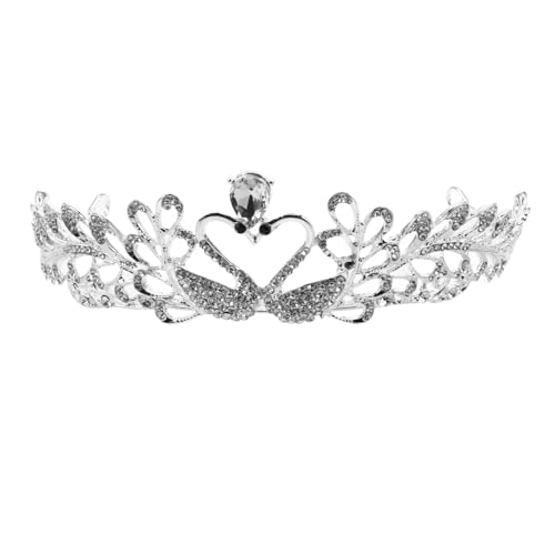 OATIPHO Kristallkrone Für Braut Hochzeit Tiara Silber Kopfschmuck Feentiara Stilvolles Haar-accessoire Für Frauen Party Schmuck von OATIPHO