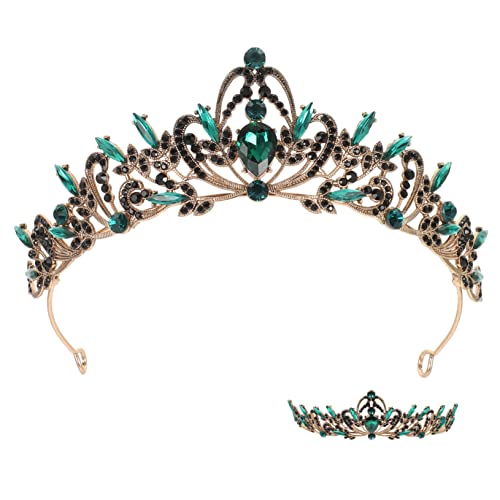 OATIPHO Krone Brauthut Junggesellinnenabschied Hochzeitsautodekorationen Hochzeit Stirnband Tiara für die Braut Gefälligkeiten für Hochzeitsfeiern Brautdekor Mädchen Tiara Strasssteine von OATIPHO