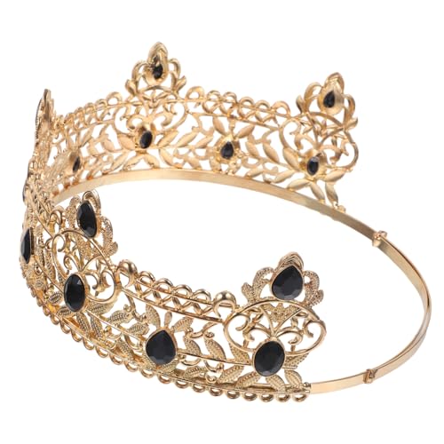OATIPHO Glamorouss Große Krone Aus Legierung Für Herren Gothic Griechischer Prinz Kopfschmuck von OATIPHO