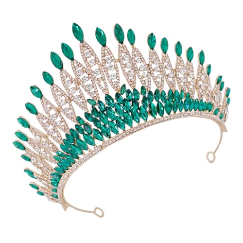 OATIPHO Krone Stirnband Hochzeitskrone Für Frauen Metall Geburtstagskrone Brautjungferndiadem Hochzeit Kopfbedeckung Party Accessoires Zubehör Feier Schmuck von OATIPHO