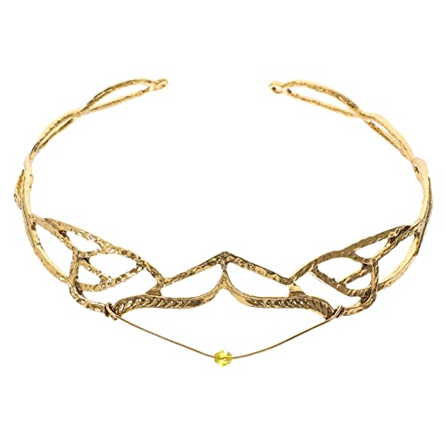 OATIPHO Krone Stirnband Mädchen Krone Tiara Hochzeit Tiara für Frauen Braut- Diademe und Kronen Frau Kopfbedeckung modisches Haarband Braut Kopfbedeckung Lady Crown Hair Band Legierung von OATIPHO