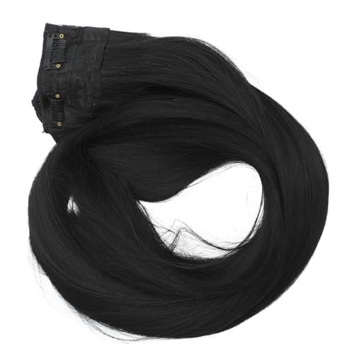 OATIPHO Künstliches Haarteil Lange Gerade Clip In Haarverlängerung für Damen Hochtemperaturseide Wiederverwendbar für Partys und Besondere Anlässe À von OATIPHO