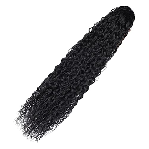OATIPHO Langes Pferdeschwanz Haarteil mit Kordelzug Synthetische Gewellte Haarverlängerung für Damen Natürlichem für Partys und Fotoshootings von OATIPHO