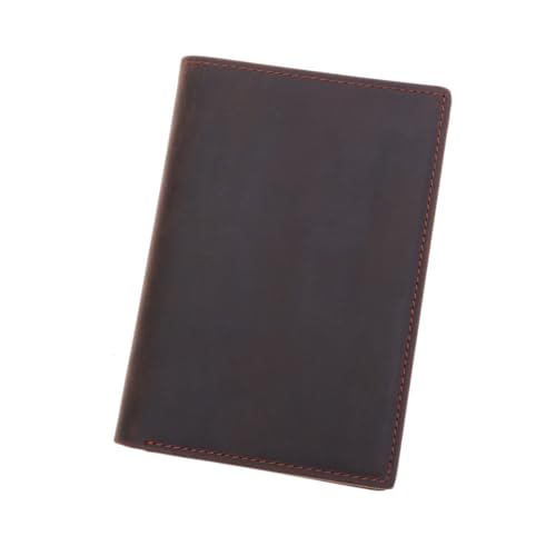 OATIPHO Brieftasche Für Herren Vintage Schmal Mit Geldklammer Zweifach Kurze Geldbörse Aus Echtem Rindsleder Großes Hauptfach Fächer Passfach Verdeckte Taschen von OATIPHO